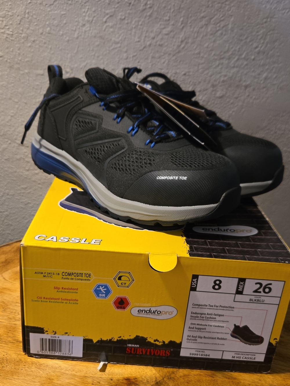 Men's Herman Survivors "Cassle" Work Shoes In Size 8